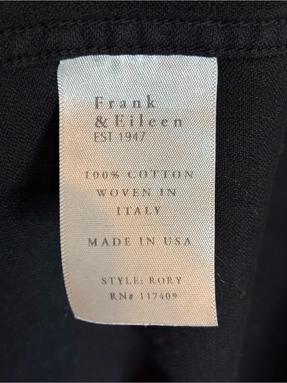 Frank & Eileen Rory Long Sleeve Maxi Shirt Dress Black S - Picture 8 of 10